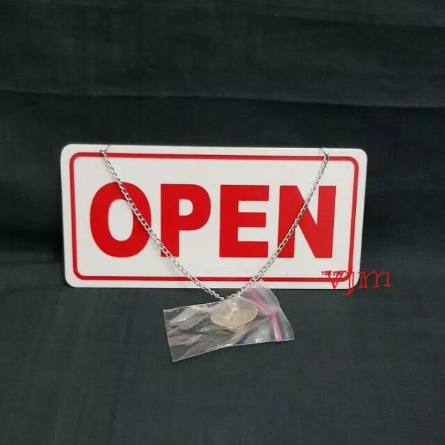 

Open close akrilik, sign label acrylic tulisan open close