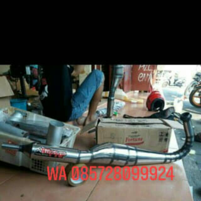 Knalpot rx King kolong cacing poles