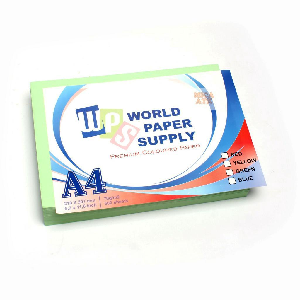 

WPS Kertas HVS A4 Warna Hijau 70gsm [ RIM ]