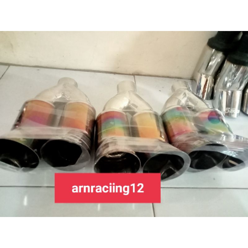 Knalpot raciing mobil 5 zigen dua cabang knalpot jos mantap