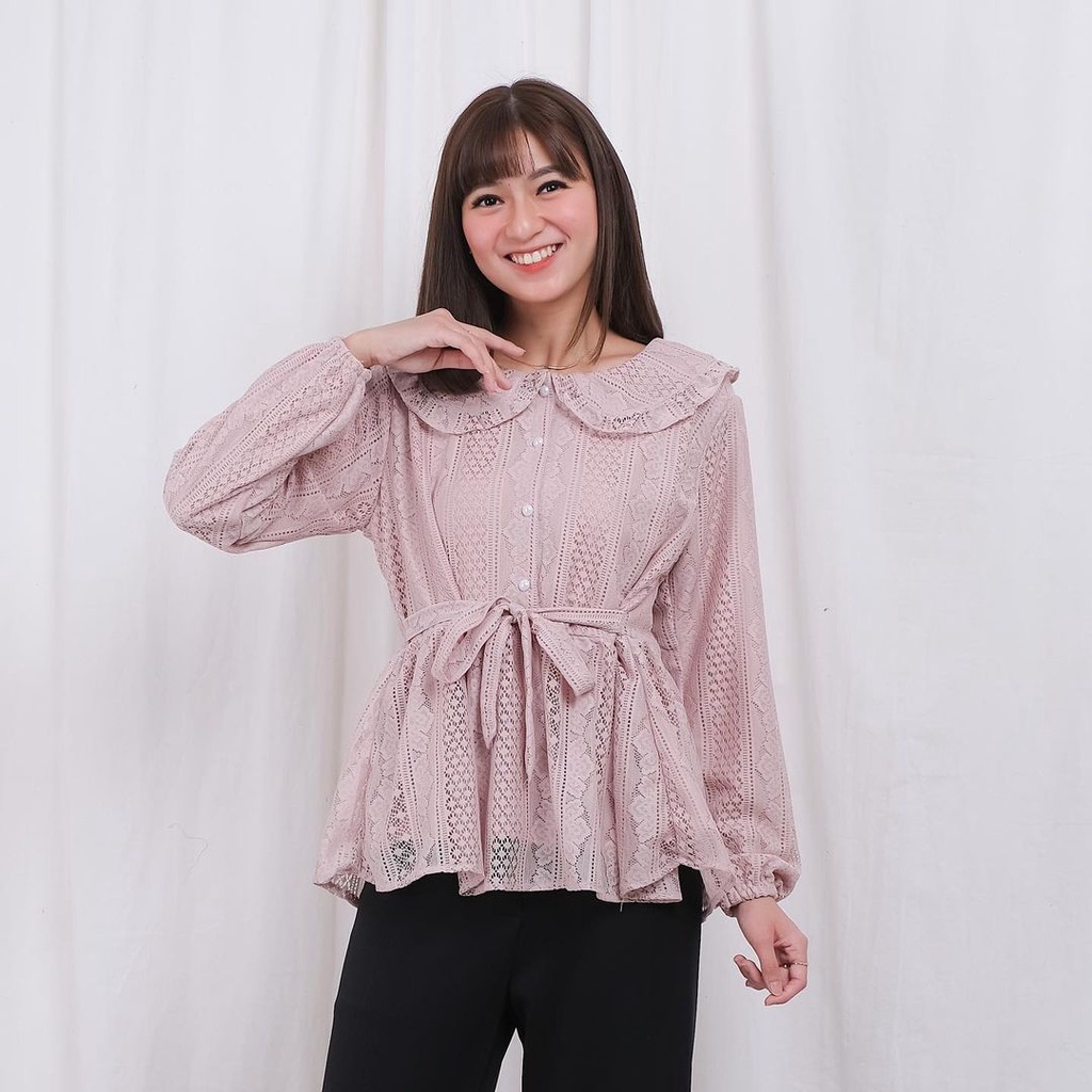 CYELLA SHABBY BROCADE BLOUSE / TOP / ATASAN KEMEJA BLOUSE BRUKAT / ATASAN KONDANGAN