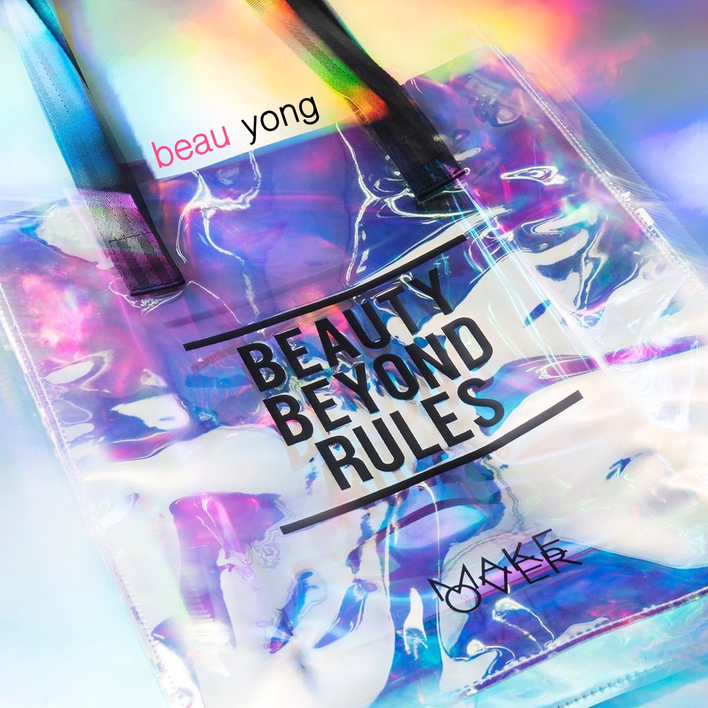 MAKE OVER Beauty Beyond Rules Hologram Tote Bag [MAKEOVER]