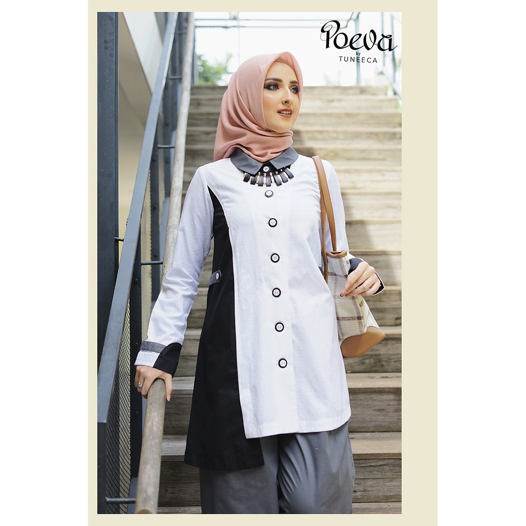 Gamis Tuneeca Poeva monochromatic work
