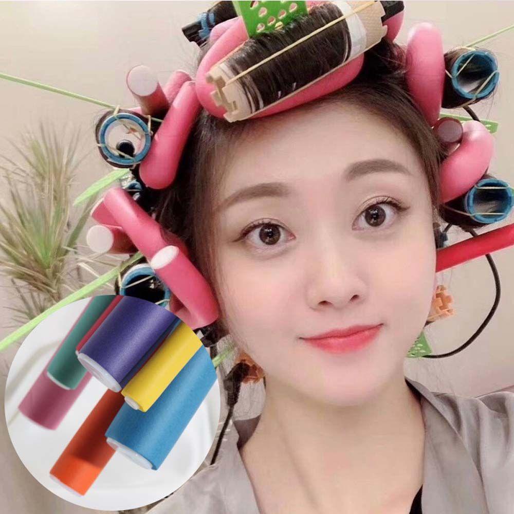 Quinton Hair Rollers Sponge 10pcs Alat Pengeriting Rambut Hair Styling Rollers Hairdressing Twist Stick