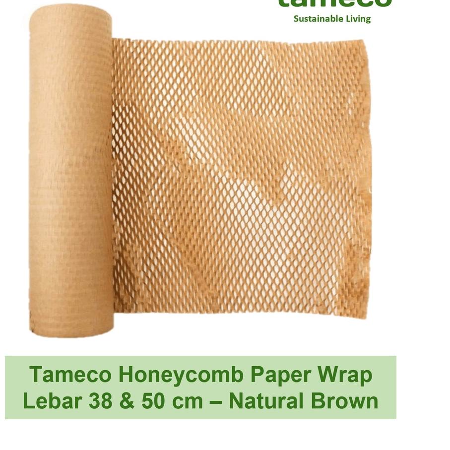 

Limited - 5M & 10MLebar 38cm & 50cm Tameco Honeycomb Paper Wrap - Natural Brown - Eco Friendly ,.