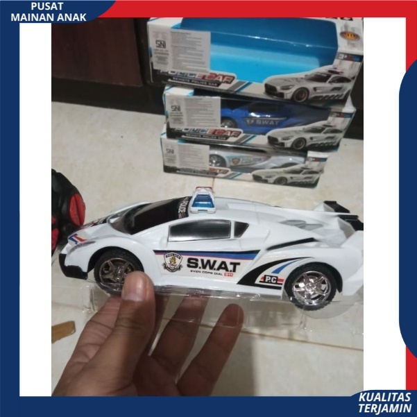 Mobil remote control Polisi | Mobil Remot kontrol Patroli Tahan Banting Racing Car New Version