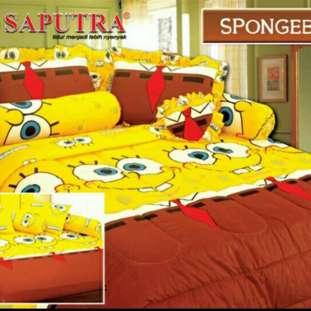 Sprei Saputra motif Spongebob