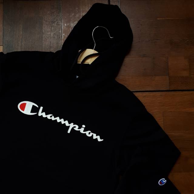 Hoodie Champion script black original