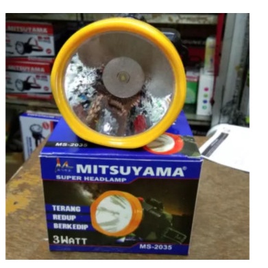 COD Senter kepala baterai headlamp Mitsuyama MS-2035