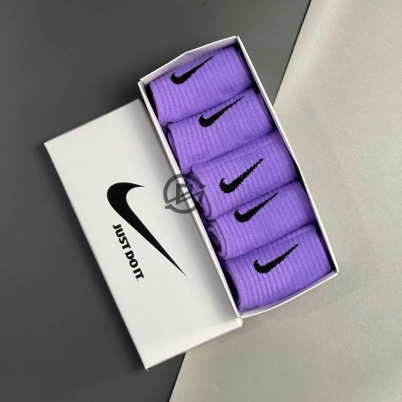 NIKE SOCK/ KAOS KAKI NIKE / NIKE SOCK ORIGINAL INDONESIA BNWB / 1BOX 5PSG PURPLE /UNGU