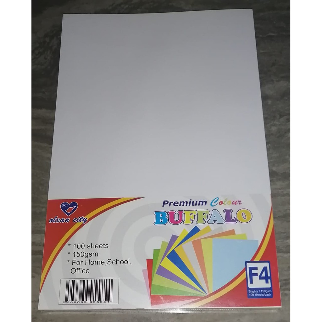  kertas  buffalo bufalo paper ukuran F4 folio warna  