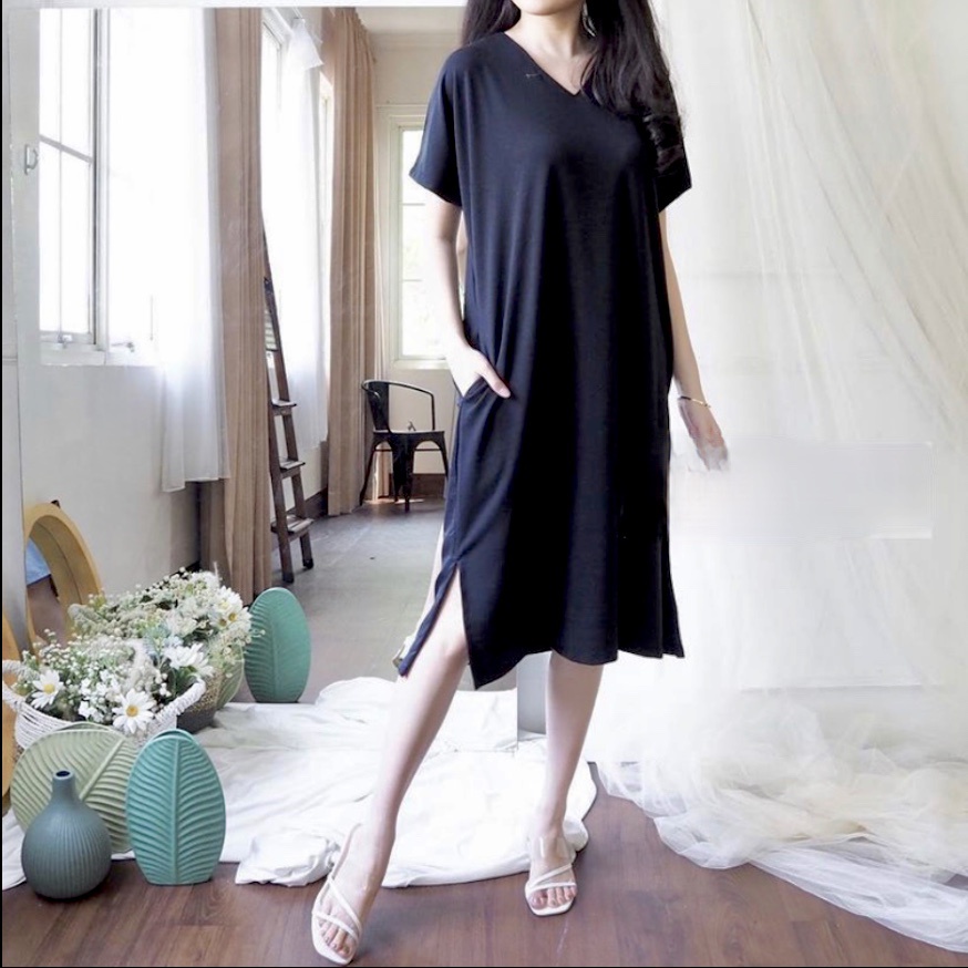 ZRS [COD] + [GRATIS ONGKIR] Dress Via / Dress Wanita / Dress Wanita Korea / Dress Wanita Panjang