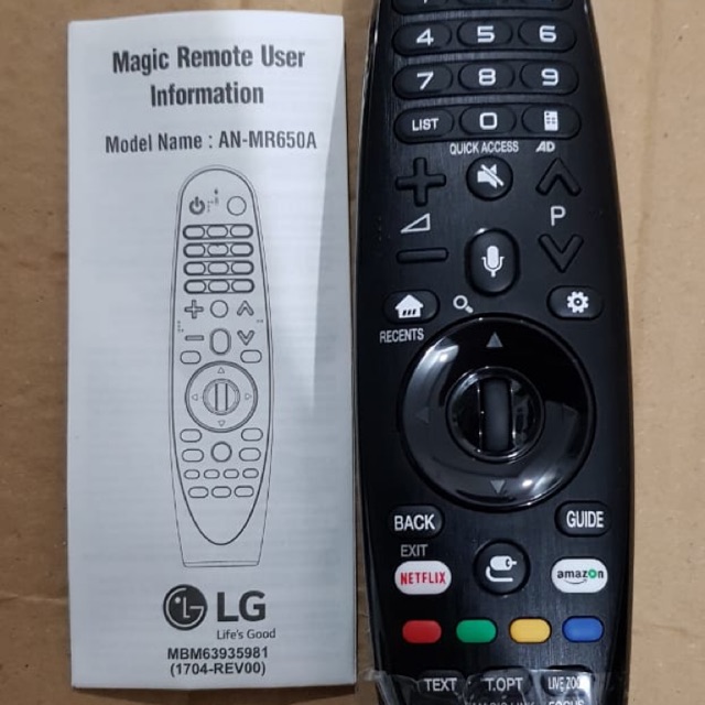 Magic Remote Remot Smart Tv Lcd Led Lg An Mr650a An Mr650a Original Lg An Mr650 A Ori Shopee Indonesia