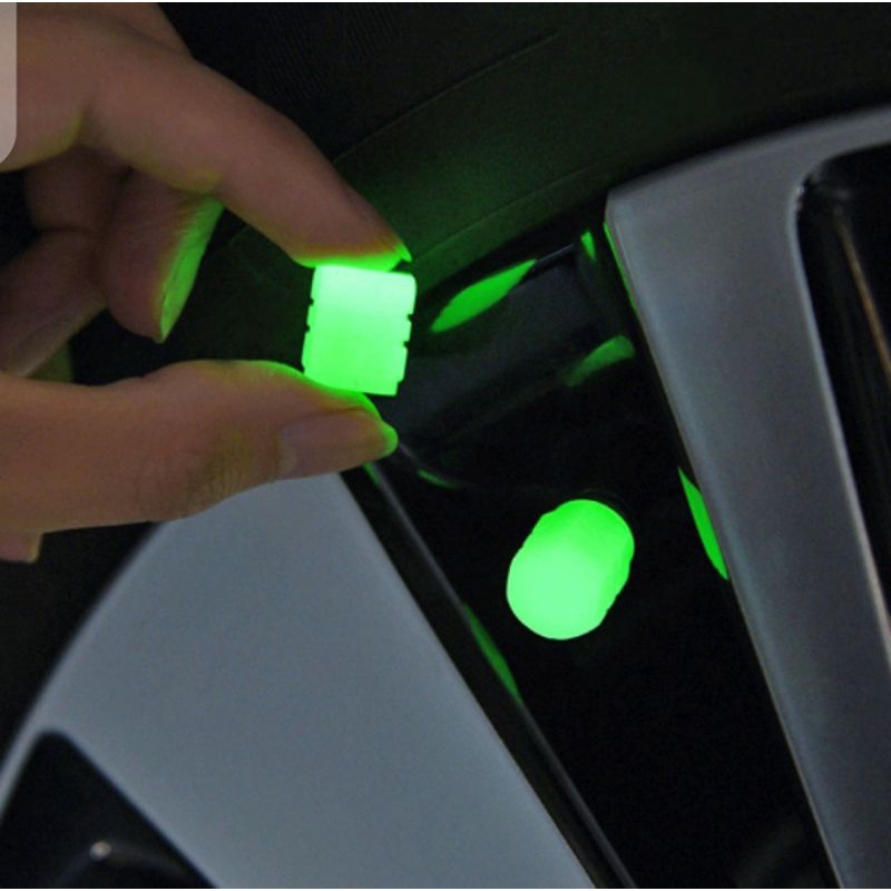 Termurah Tutup Pentil Nyala Motor Mobil Sepeda Glow In The Dark Luminous Neon