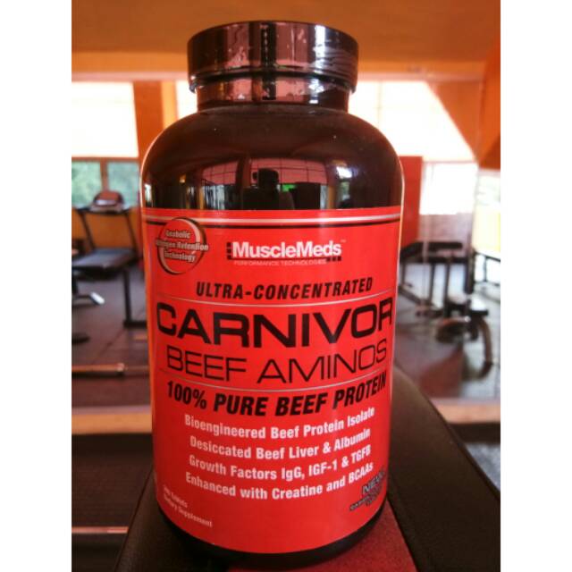 MuscleMeds Carnivor Beef AMINO 300 Tabs Expired Januari 2021