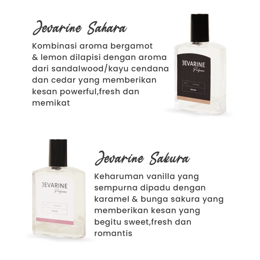 Parfum Couple Jevarine Sakura dan Sahara wangi sweet romantic tahan lama