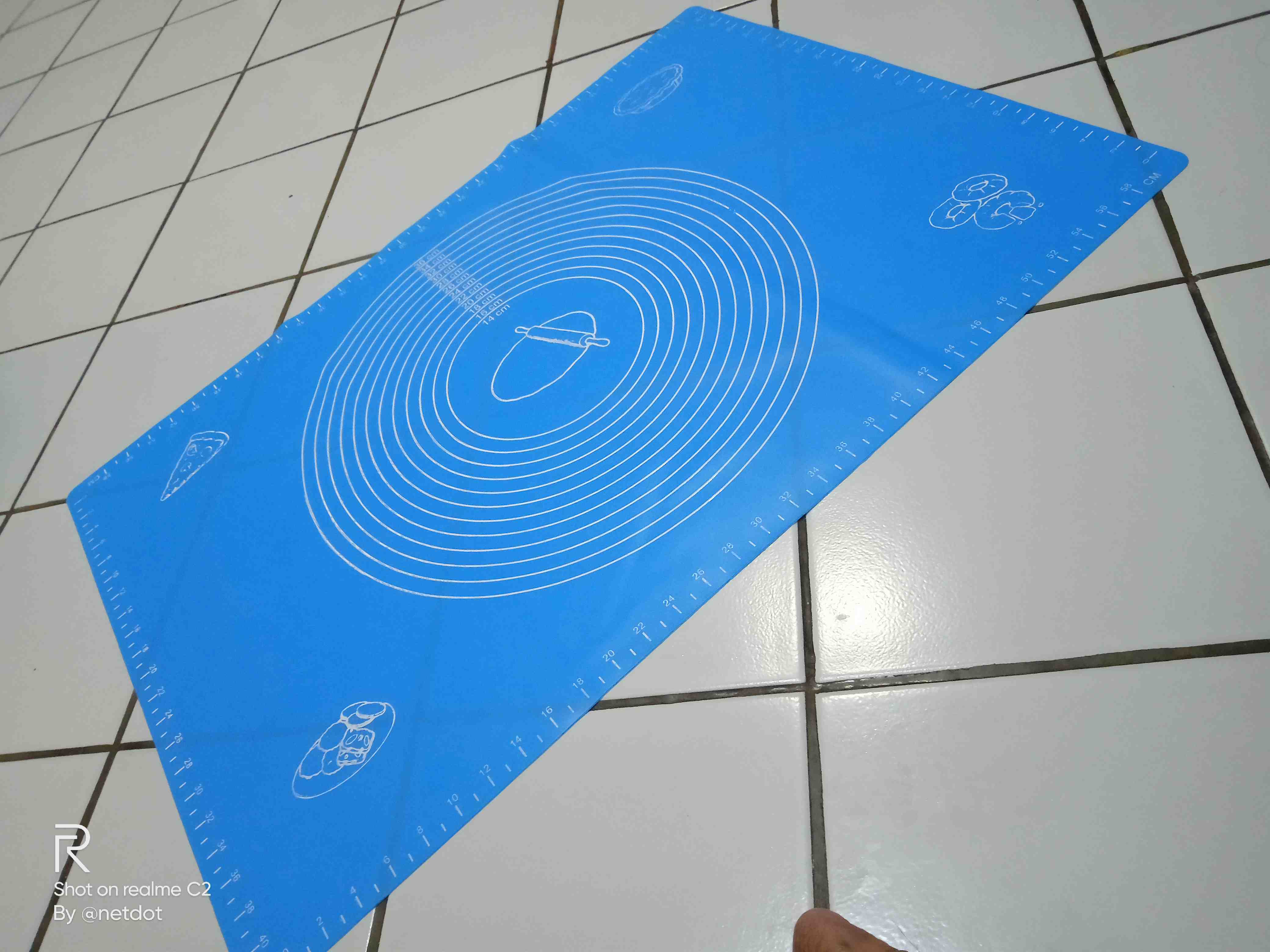 Alas Adonan Kue Silikon Large Medium Martabak Roti Pizza Anti Lengket Peralatan Baking