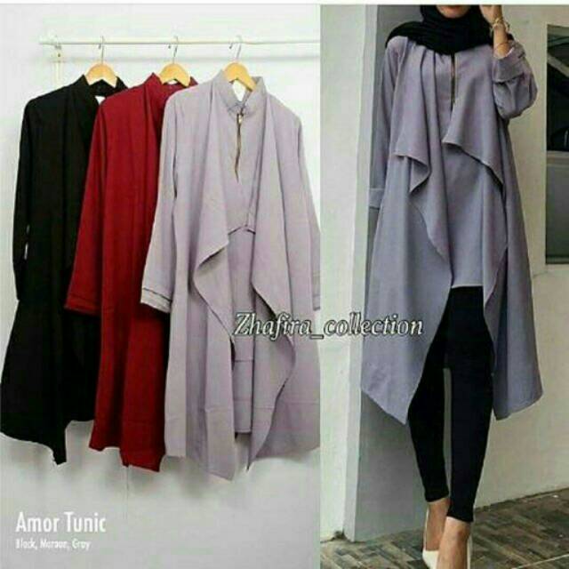 AMOR TUNIK iBAJUi iATASANi FASHION MUSLIM 82 iShopeei 