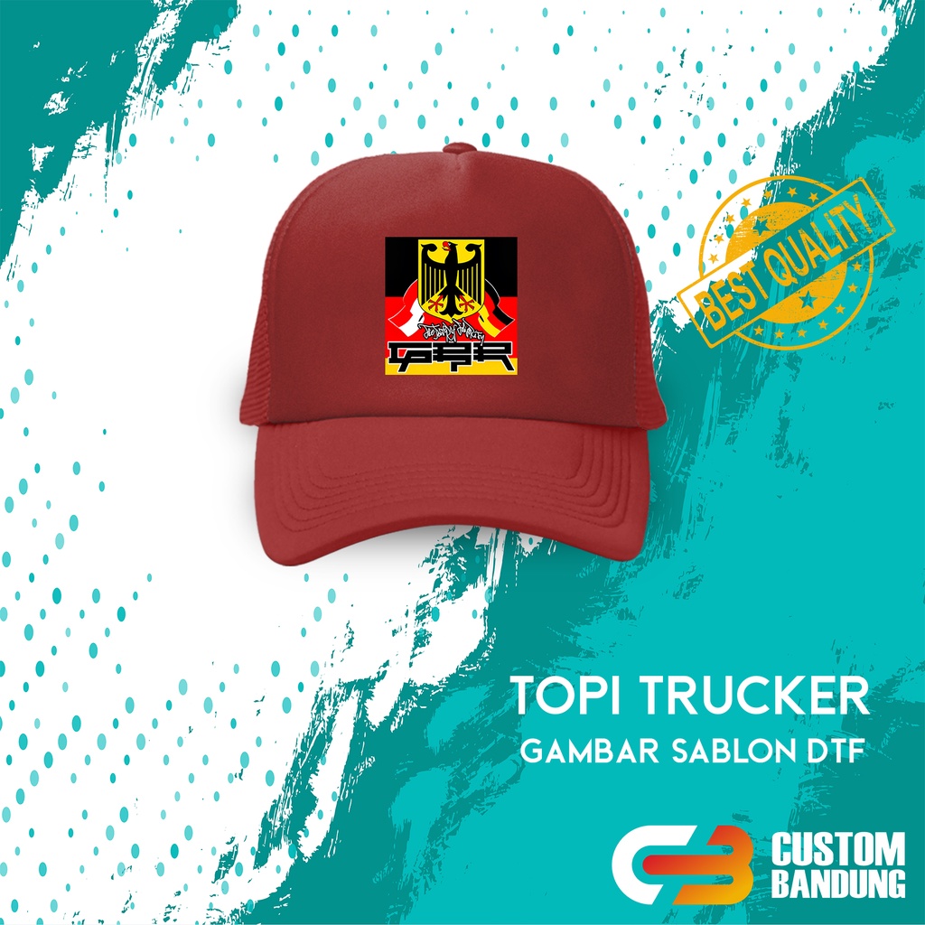 Topi Trucker GBR Topi Jaring GBR Pria Wanita Bisa COD Original High Quality