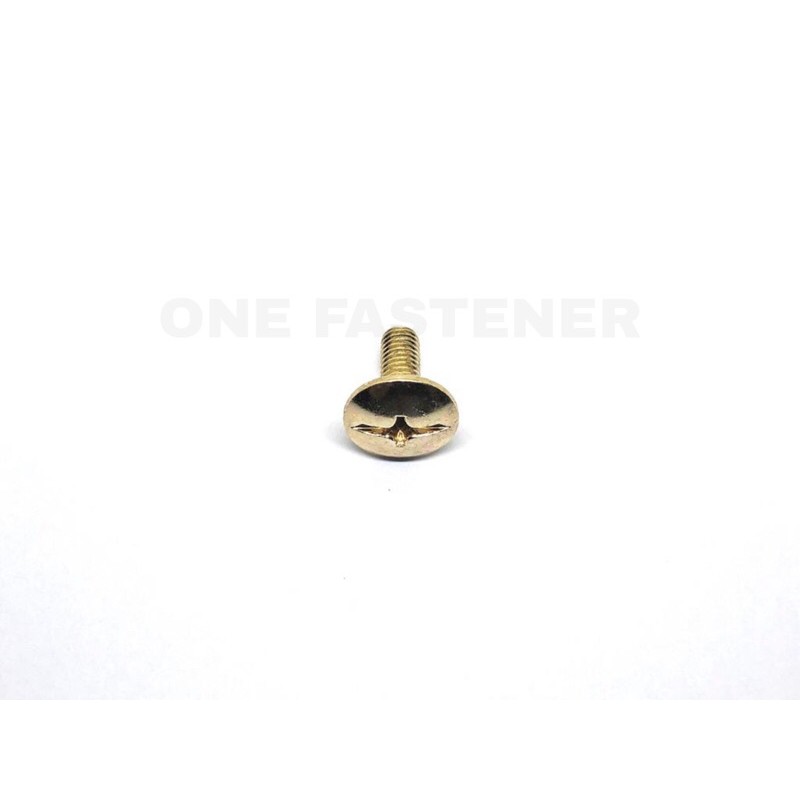 ( 50 Pcs ) b243 Baut Cover Body M6x16 GOLD grand 1.5cm Emas baut 10