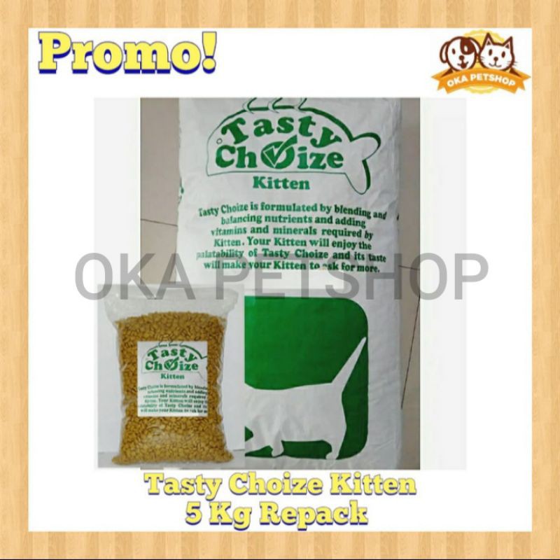 PROMO Makanan Kucing Tasty Choize Kitten 5kg/ Tasty Kitten / Universal Kitten