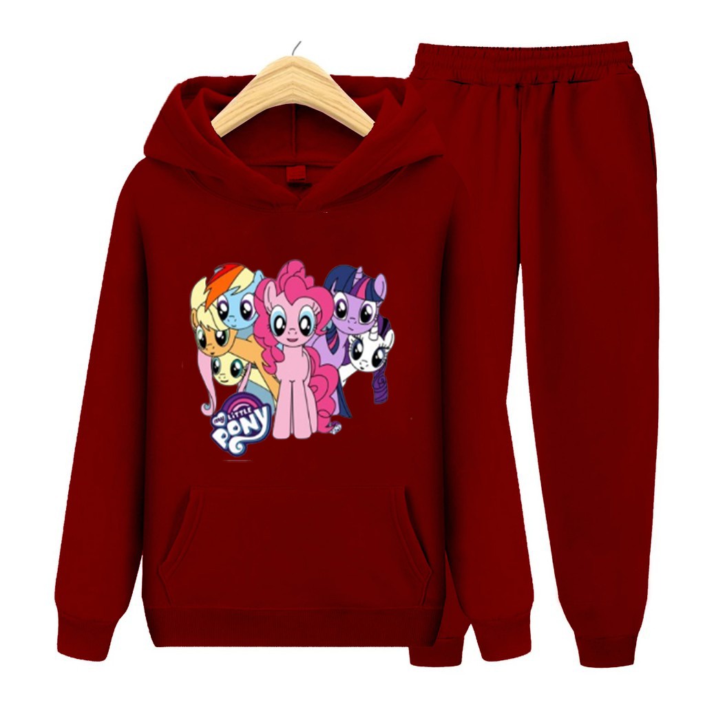 Setelan Sweater Anak Kuda Poni/ Sweater Hoodie Anak Perempuan