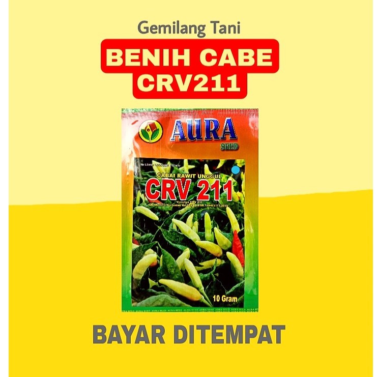 Benih Cabe Rawit Lombok Rawit CRV 211 F1 10 Gram,Generasi ORI 212 Aura seed