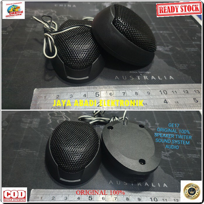 G17 Speaker twiter piezo tweeter super treble spk mini mobil car audio sound system sistem musik suround magnet surround tambahan suara vokal vocal piezoo pasif suara coil booster G17  sepasang satu set  Bisa DIPAKAI SEGALA JENIS AUDIO  TWEETER M