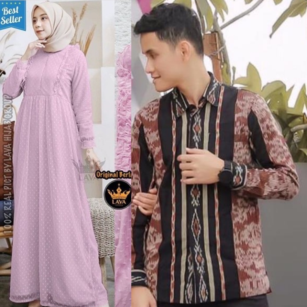 TERMURAH!!! BISA JUMBO BELI GAMIS GRATIS KEMEJA!! GAMIS BRUKAT PREMIUM BUSUI FRIENDLY DRESS KONDANGAN