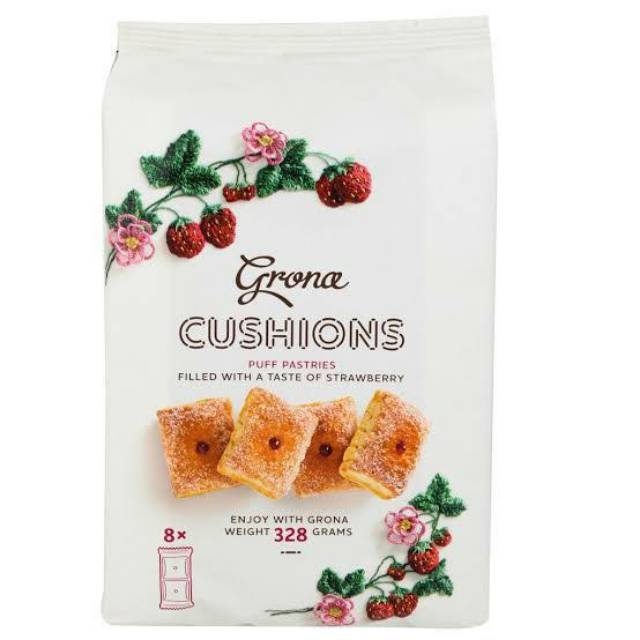 

biskuit grona cushions puff pastries Filled with a taste of strawberry