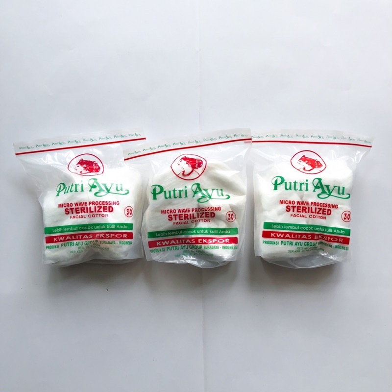 (1 Pcs) Kapas Kecantikan PUTRI AYU 30g