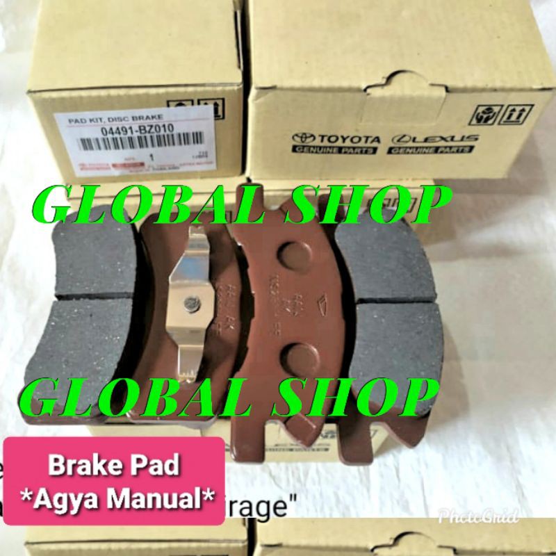 KAMPAS REM DEPAN AGYA/AYLA MANUAL BRAKE PAD AGYA/AYLA MANUAL