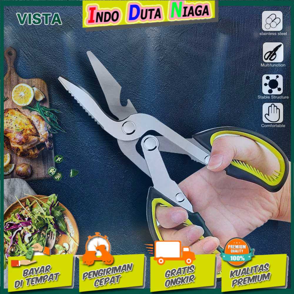 IDN TOOLS - ANGITS Gunting Daging Dapur Multifungsi Kitchen Meat Scissors - MY001