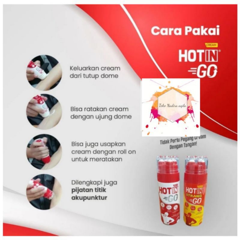 Hotin Go 100 gr  || Hotin Go Roll On 4 in 1 || mangatasi nyeri sendi dan keram