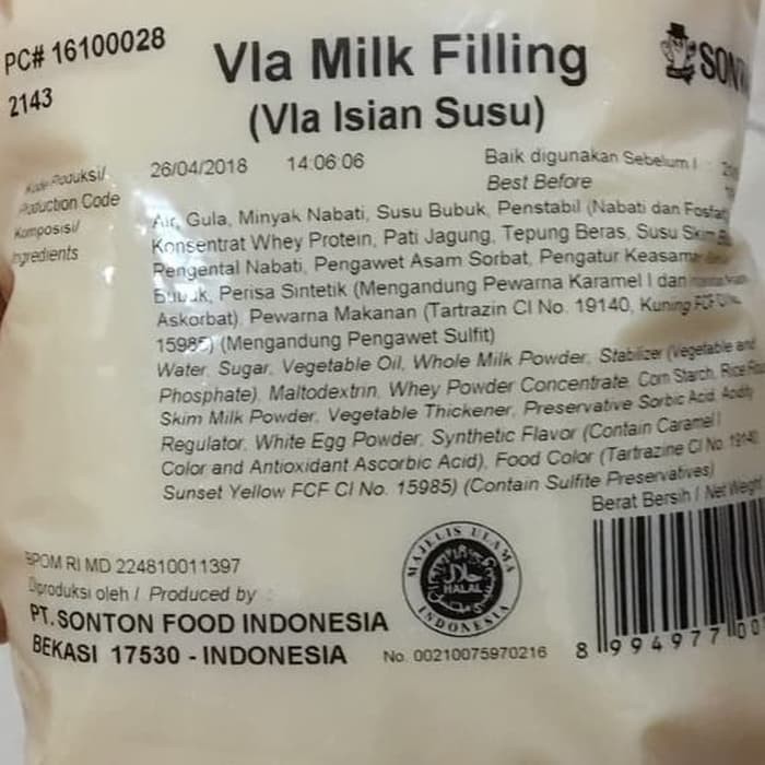 

Filling Susu Import Jepang (Bake Stable)