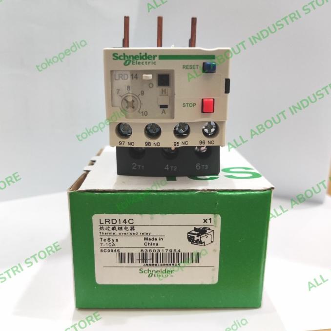 THERMAL OVERLOAD RELAY SCHNEIDER LRD 14 / LRD14 / LRD-14