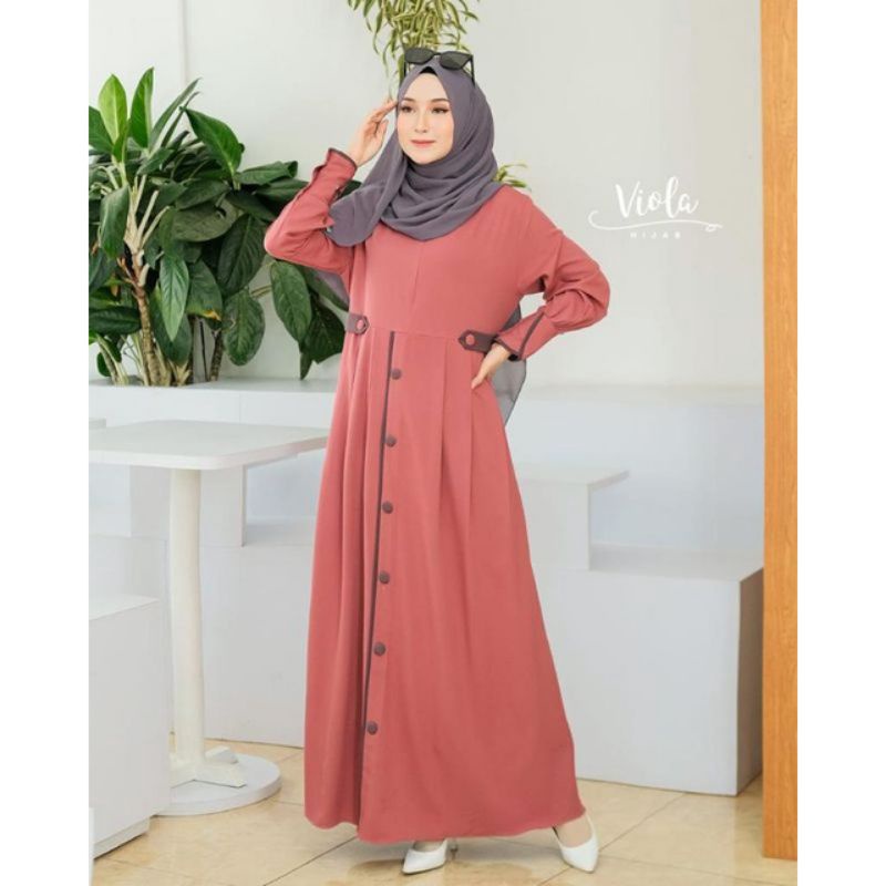 ( COD) LIVY DRESS ORI BY VIOLA HIJAB GAMIS TERBARU VIOLAHIJAB
