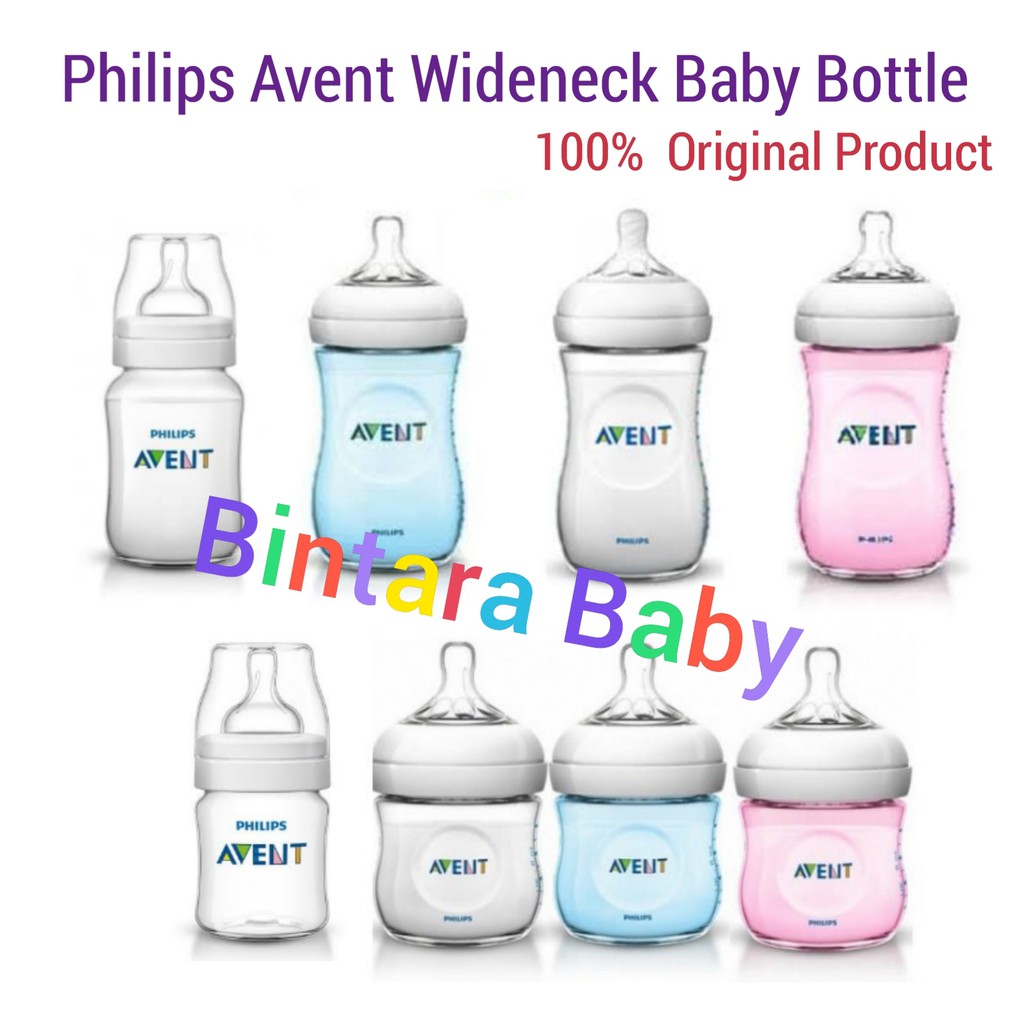 ORIGINAL Botol Susu Avent Natural / Classic+  Wide neck  Philips Avent Botol Susu Bayi Newborn Baby