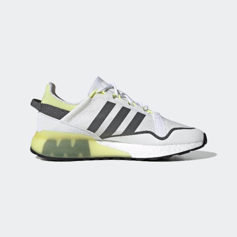 Adidas ZX 2K Boost Pure Shoes 100% Original - Ftwr White/Pulse Yellow