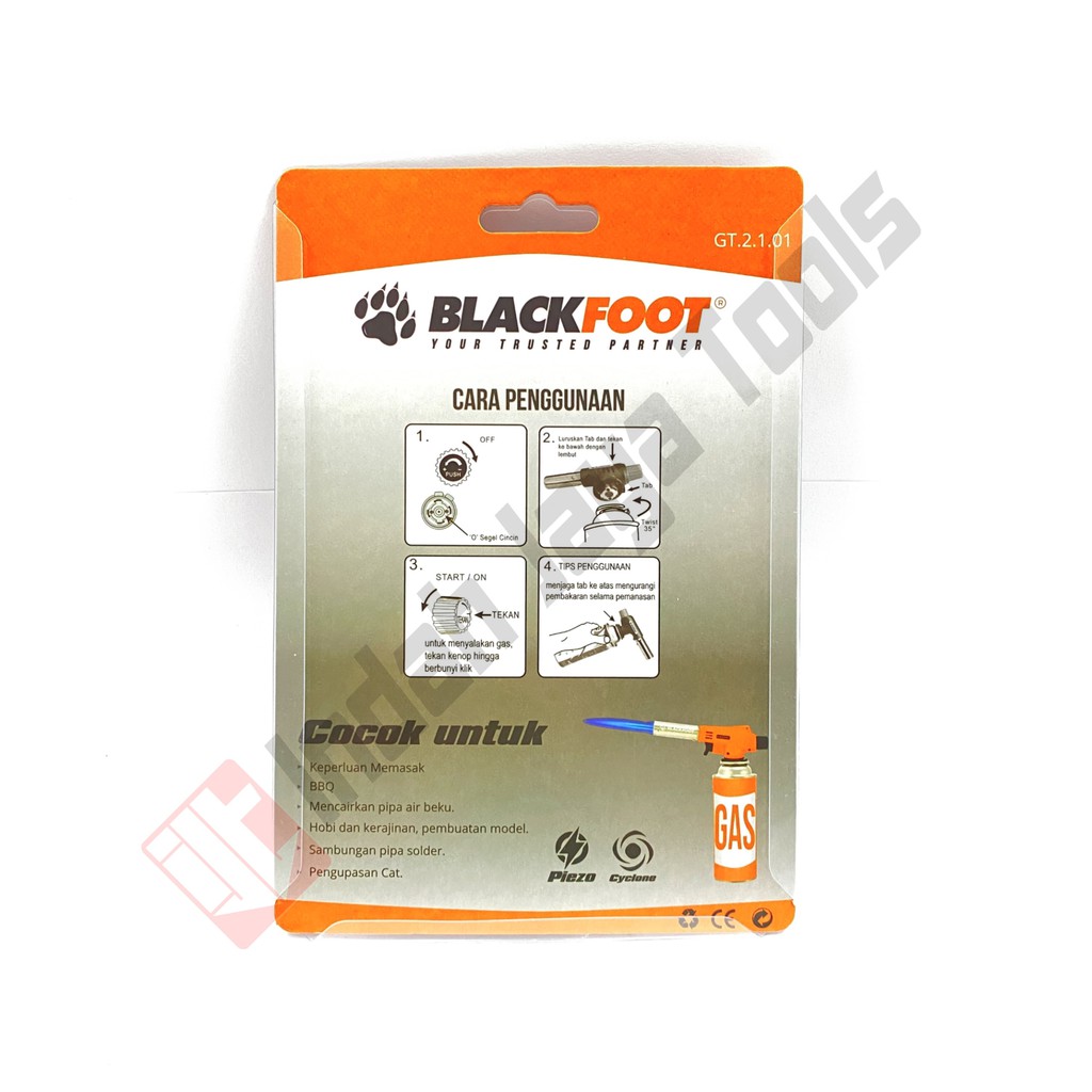 BLACKFOOT Kepala Gas Torch 1300 C - Alat Pemantik Api Las Mini Bakar