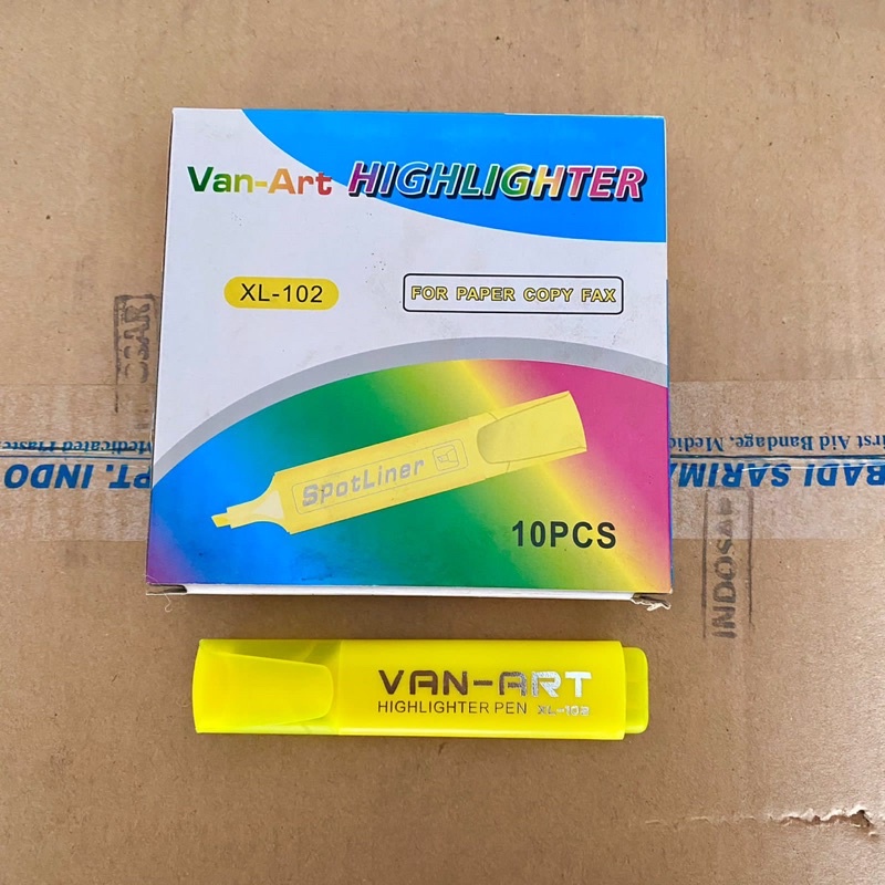 

12 pcs highlighter Van Art SAFARI BRAND JOYKO stabilo murah