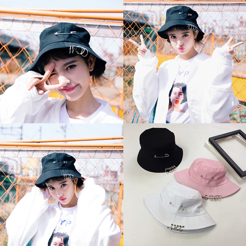 Topi Bucket Fisherman Hat Outdoor Beach Sun Hat Fashion Fishing Fisherman Hat Male And Female Shopee Indonesia