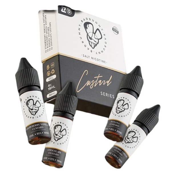 Bad Bunny Salt Nic Custard Series 4x15ML by Zam X Vape On