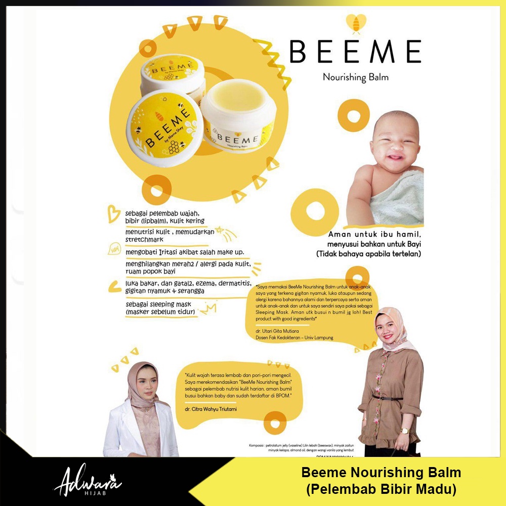 (FREE GIFT) BEEME NOURISHING BALM - SKINCARE IBU DAN ANAK