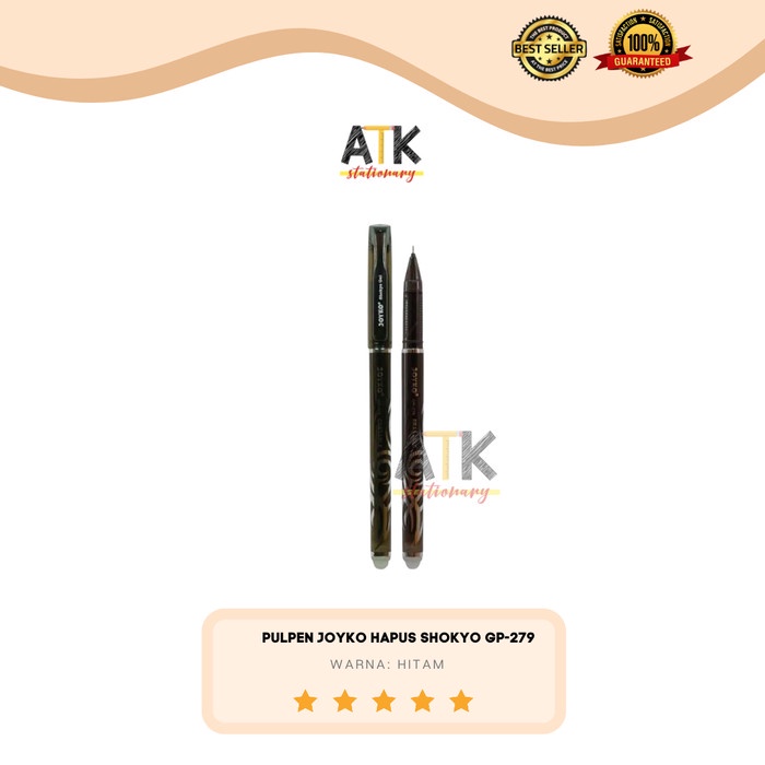

CODES0X-86 Pulpen Bisa Dihapus, Erasable Gel Pen GP-279 Joyko Shokyo Gel 0.5 atk