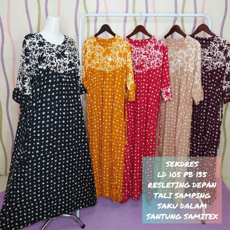 DASTER SEKDRES BATIK CAP ASLI PEKALONGAN √ BUSUI FRIENDLY √