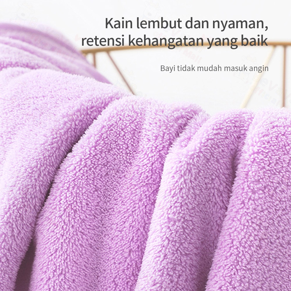 BEVAVAR Handuk Mandi Anak Dan Bayi Motif Monyet Lucu Handuk Hoodie Anak Bayi Untuk 0-6 Tahun