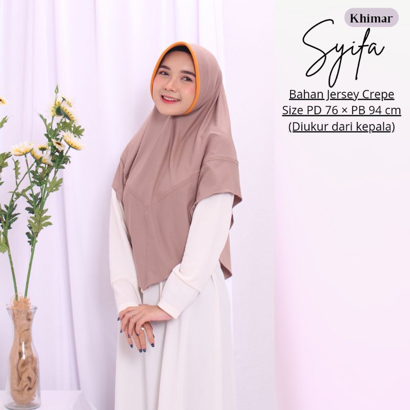 Termurah!! Hijab Dewasa/Hijab Khimar-Khimar Syifa Bahan JerseyCrepe-Hijab Murah-Best Seller