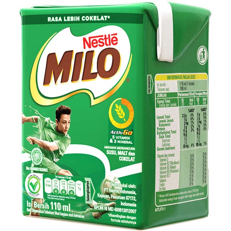 

MILO Activ-Go Cokelat UHT 110 ml