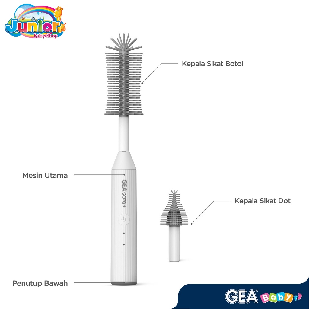 GEA BABY Silicone Bottle &amp; Nipple Brush